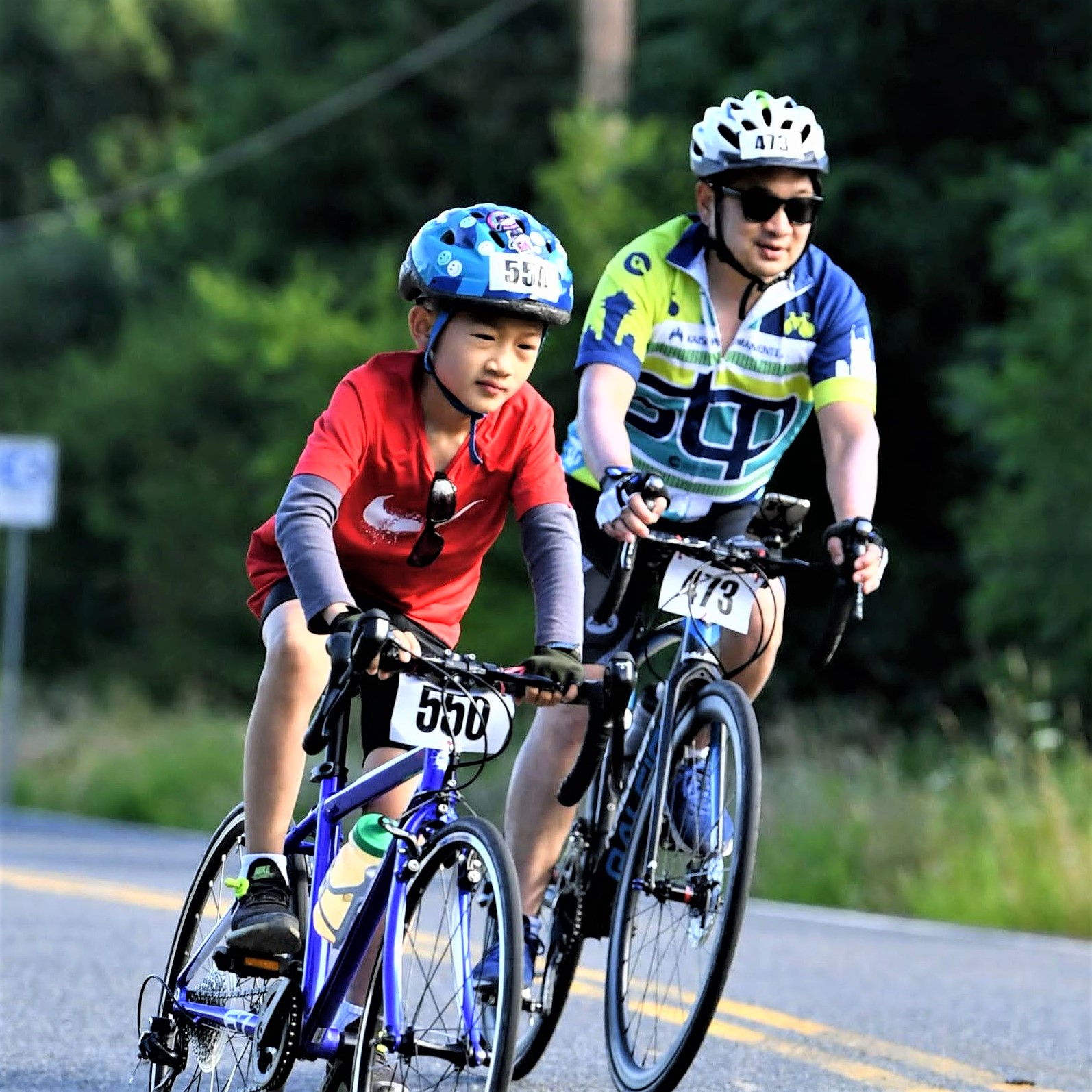 Riding STP with the kids