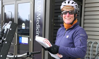UW mail carrier Jessica Moskowitz
