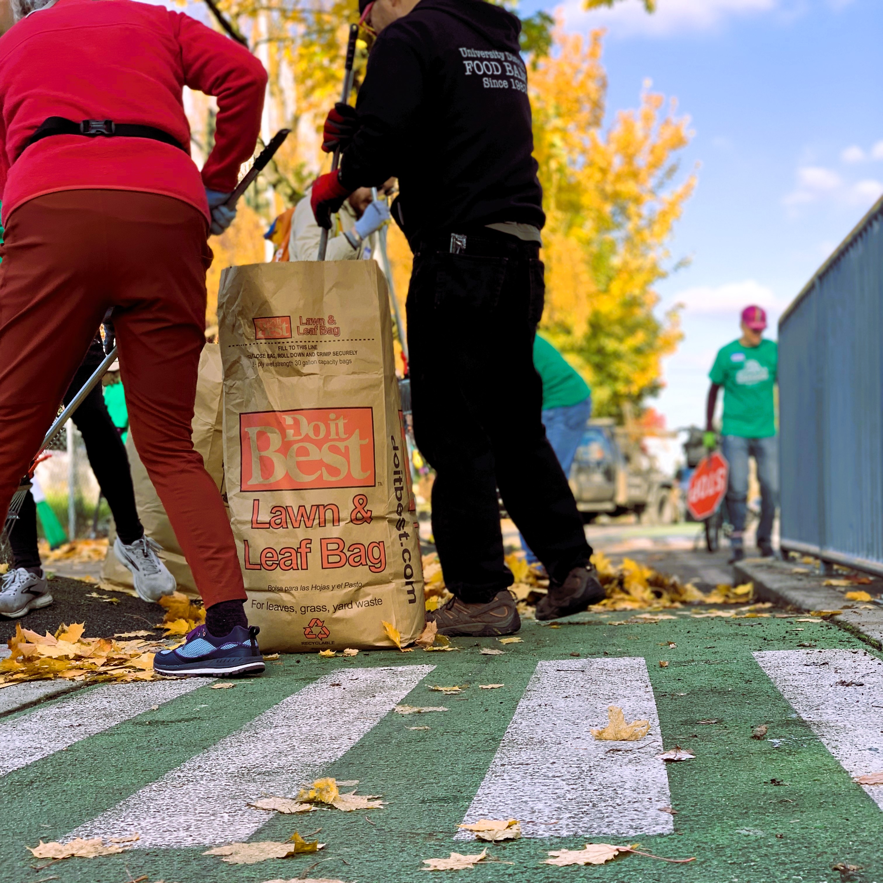 Cleaning the bike lanes in Seattle