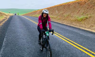 Happy after a big climb