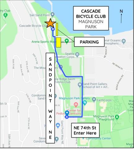 Driving Directions to Cascade -- enter at N 74th St