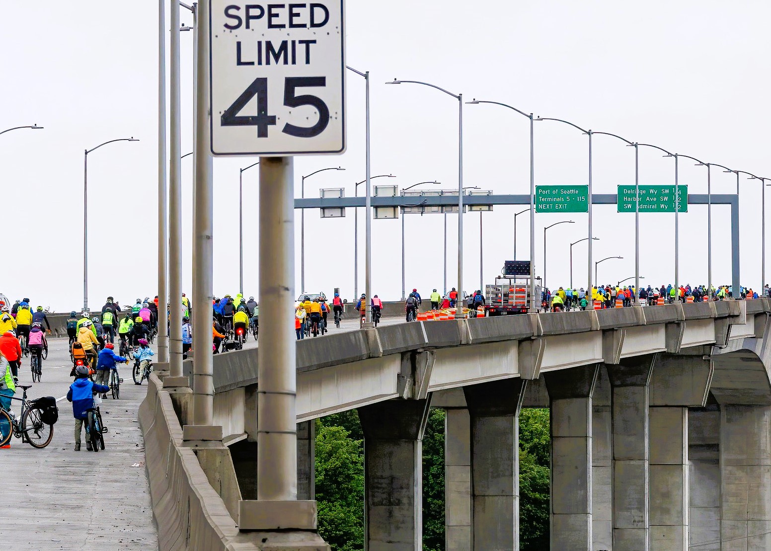 Up and over the West Seattle Bridge