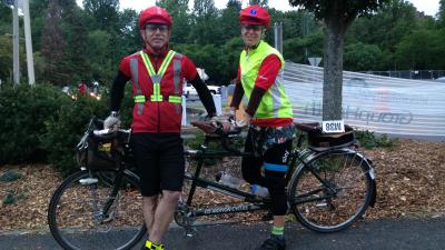 Two Medical Riders at a Cascade event