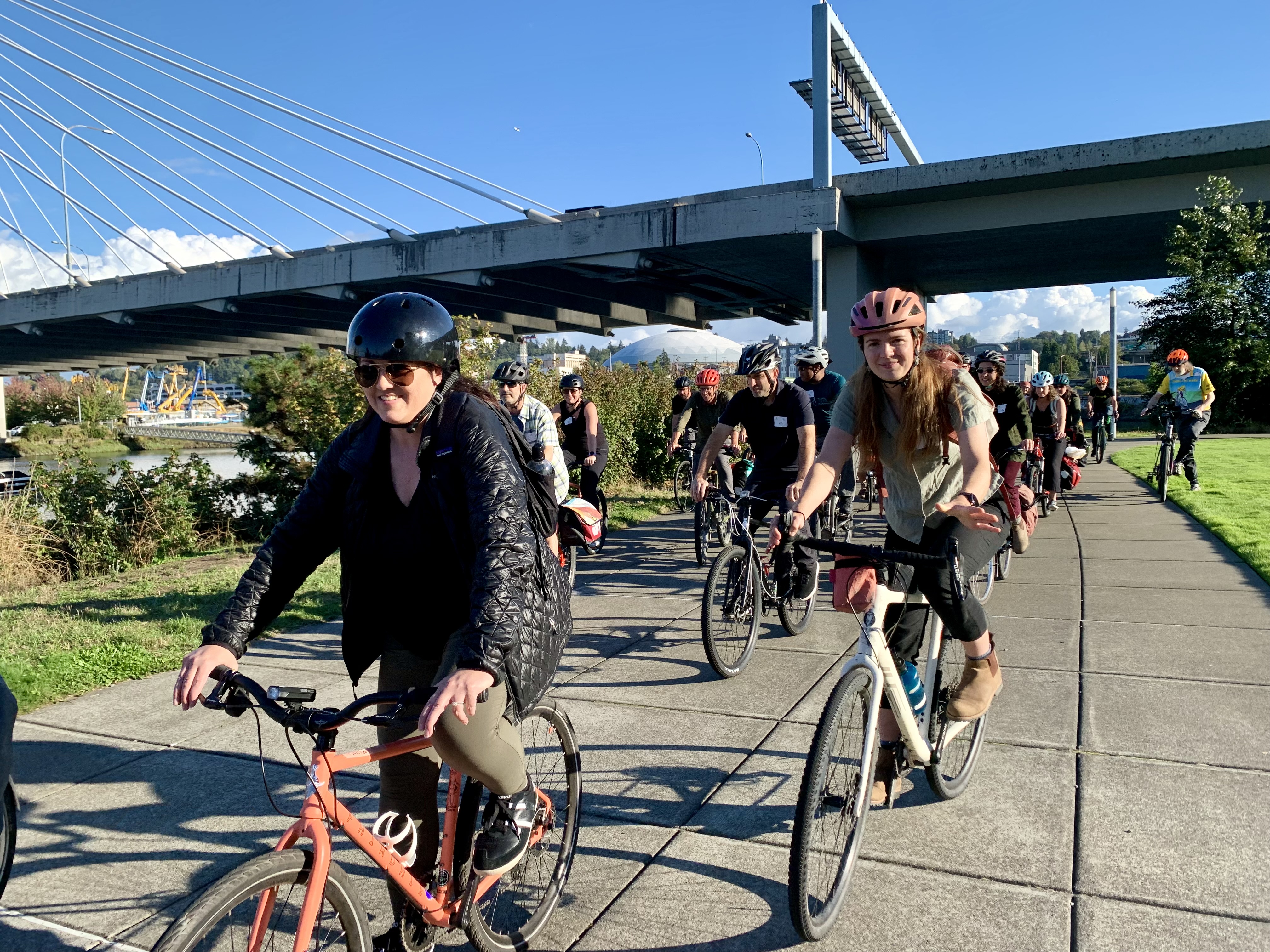 The Tacoma bike tour during the Summit