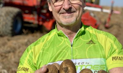 Chris Voigt with his favorite tubers