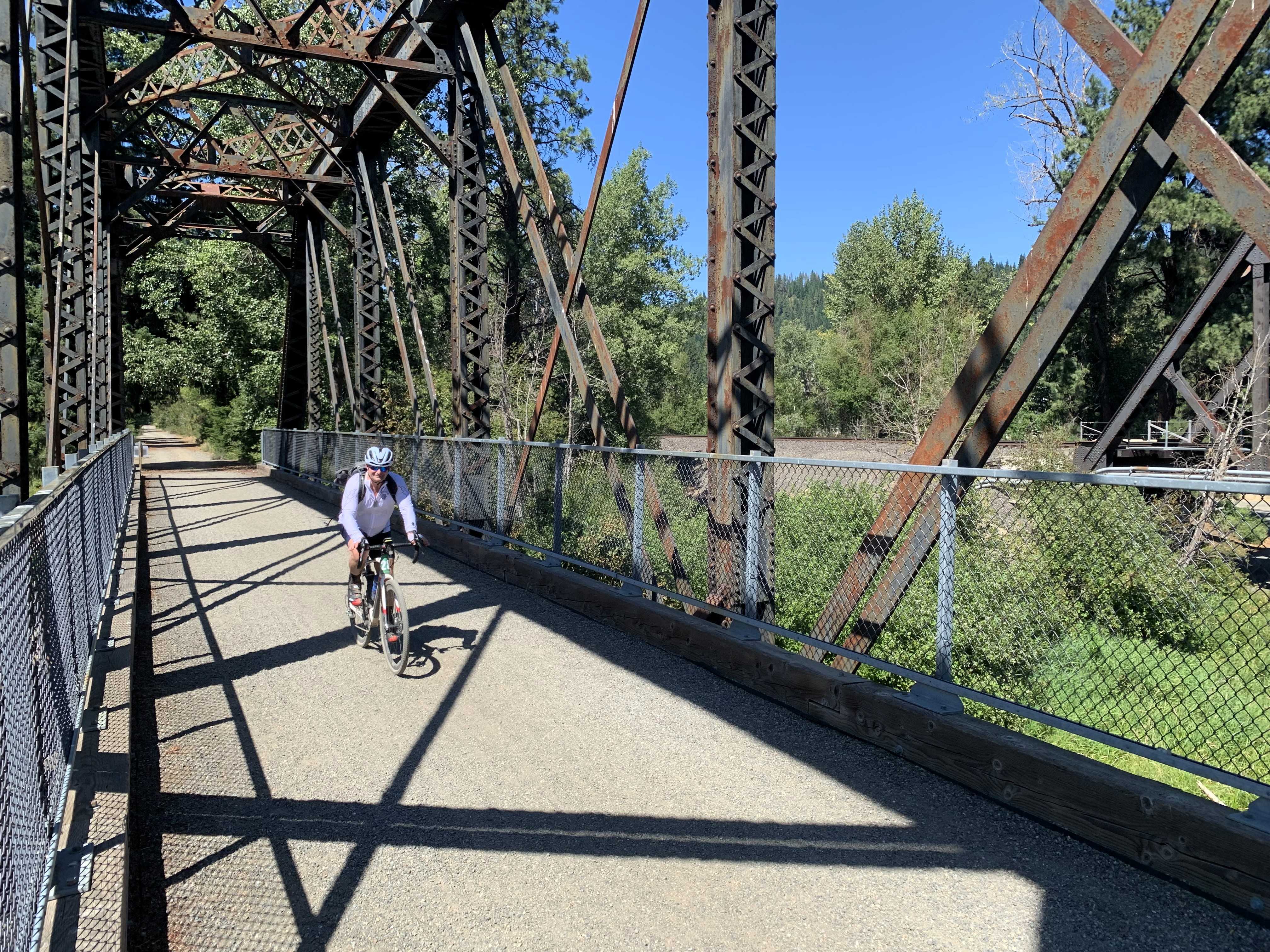 An iron bridge on the Iron Horse