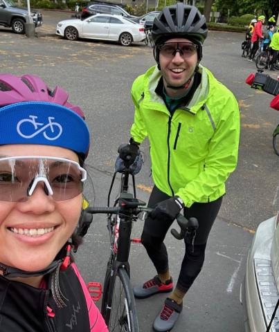 Members Jen (left) and Adam (right)