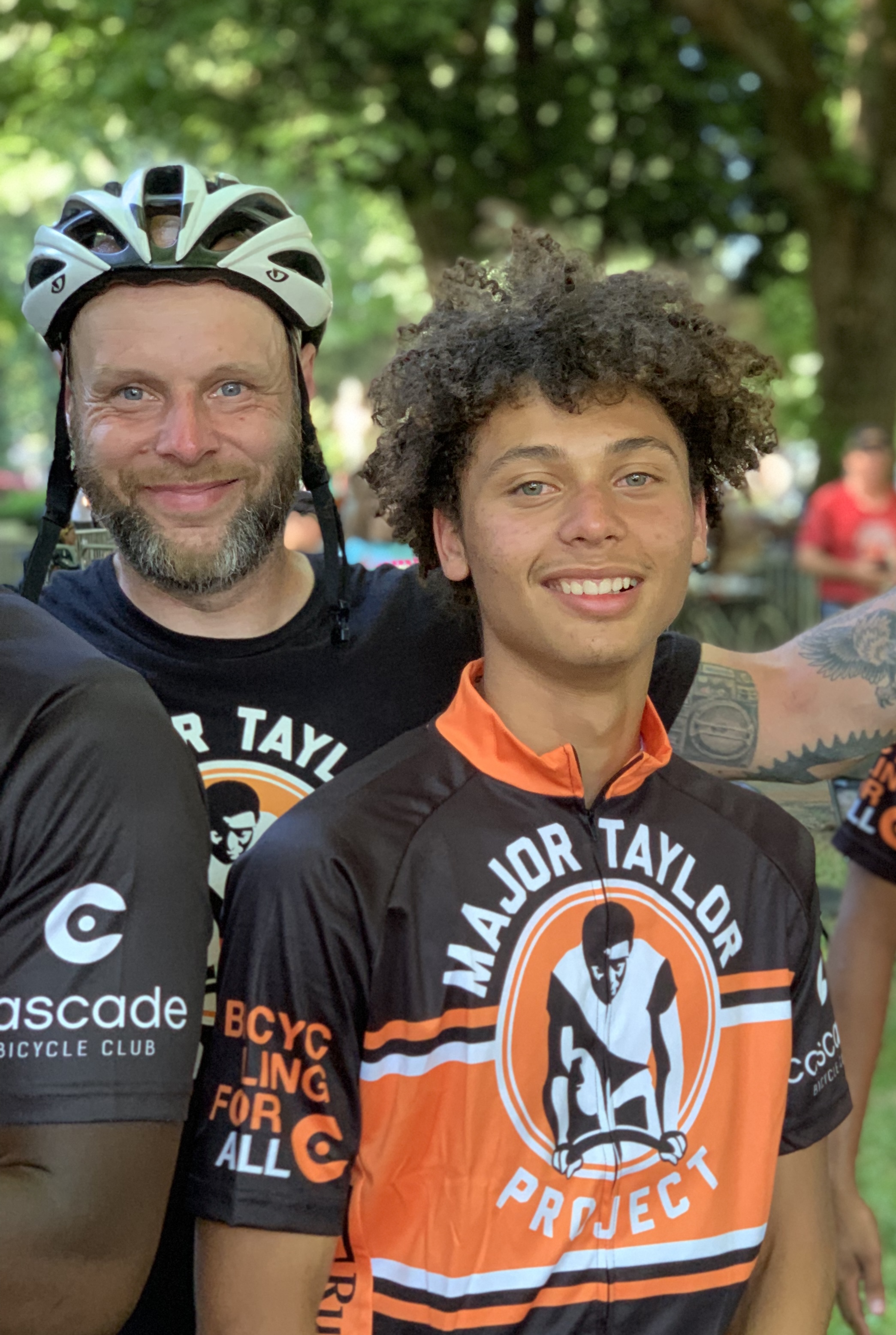 MTP youth at the finish of STP