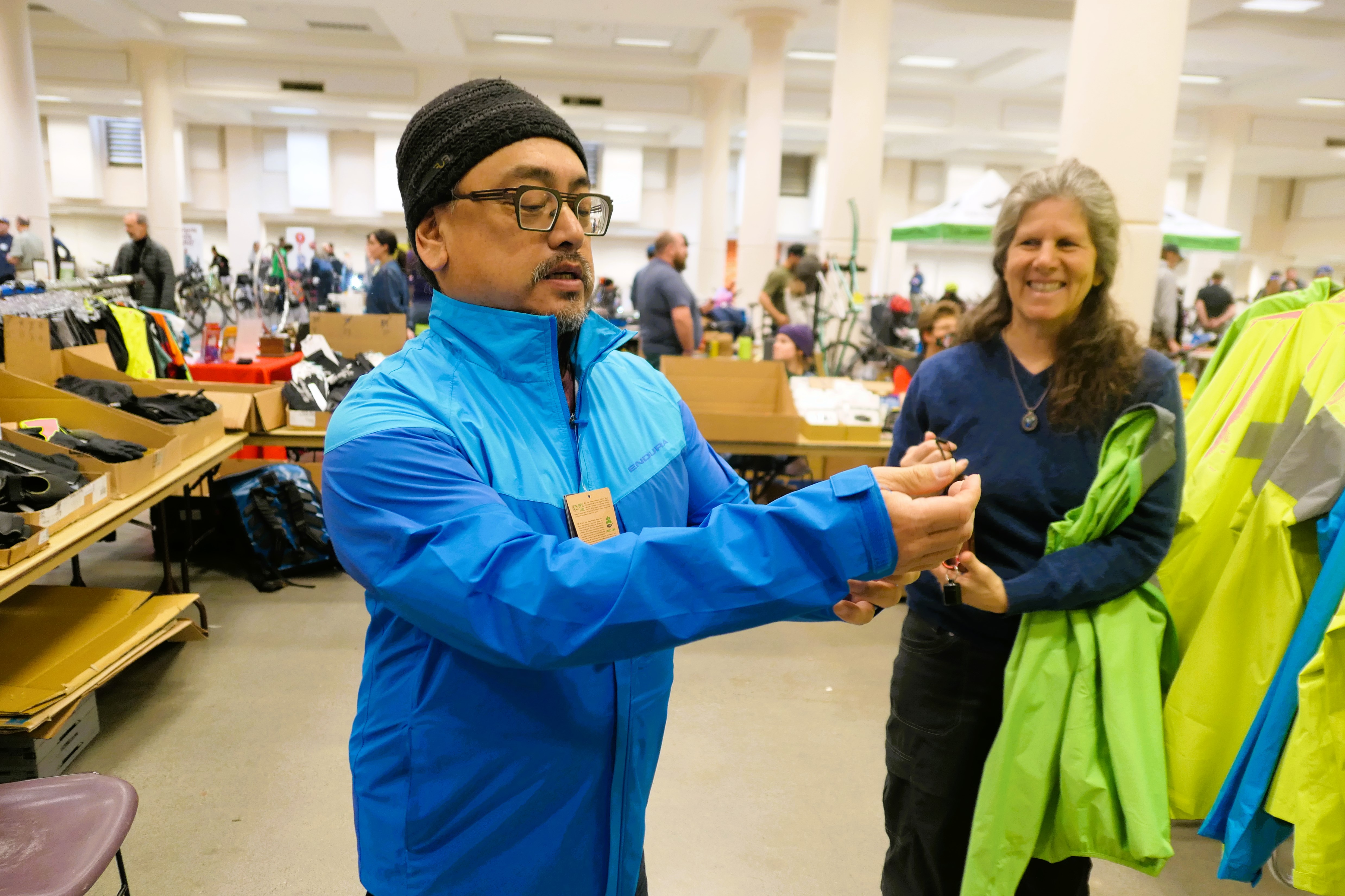 Get a new jacket for cheap at Bike Swap