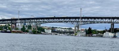 Panorama View of the I-5 Ship Canal Bridge
