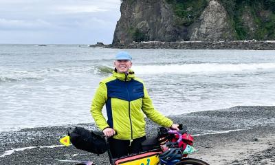 Shannon at the start of her journey