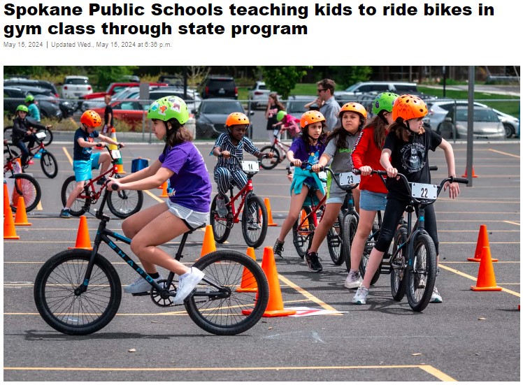 the bike education program has received lots of positive press