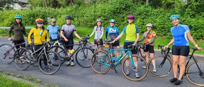 Group of women and Non-Binary cyclists