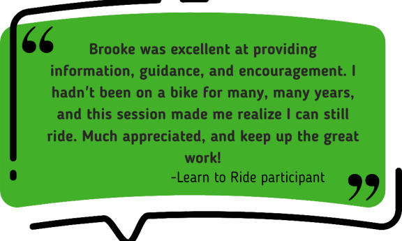 Learn to Ride participant quote